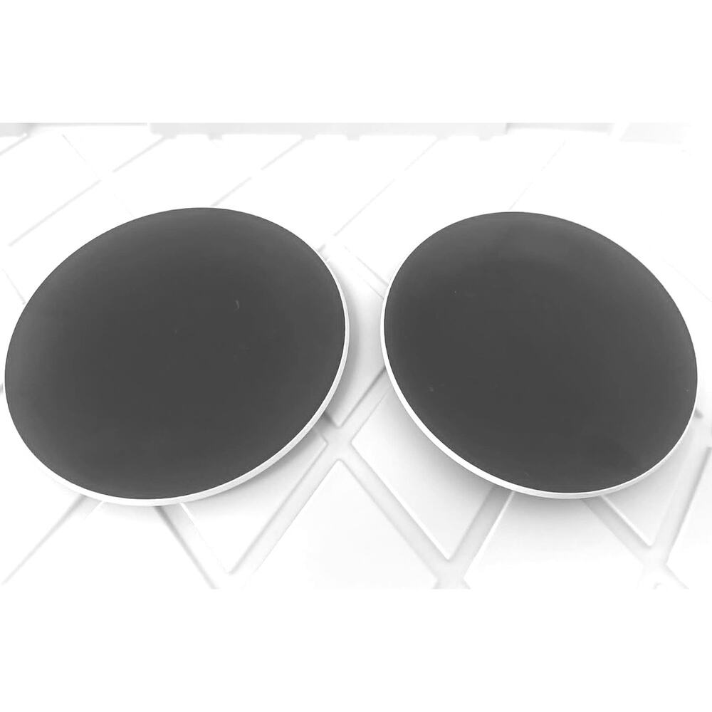 Set of 2 Sasaki Black White Side Plates 7.5” Modern Graphic Salad Dessert Plates